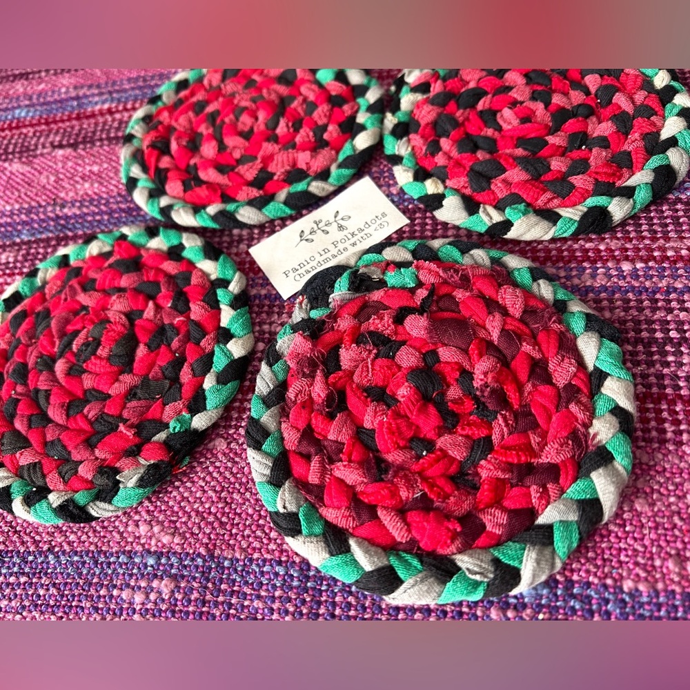 Set of Four Braided Coasters - Picture 7 of 17